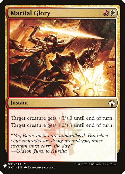 Magic the Gathering Card - Martial Glory - MTG Circle