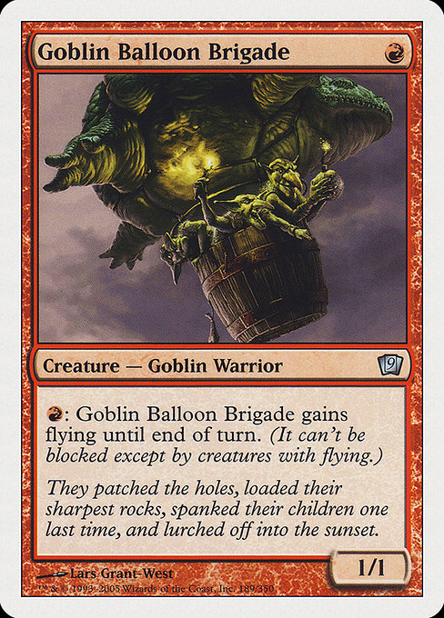 Magic the Gathering Card - Goblin Balloon Brigade - MTG Circle