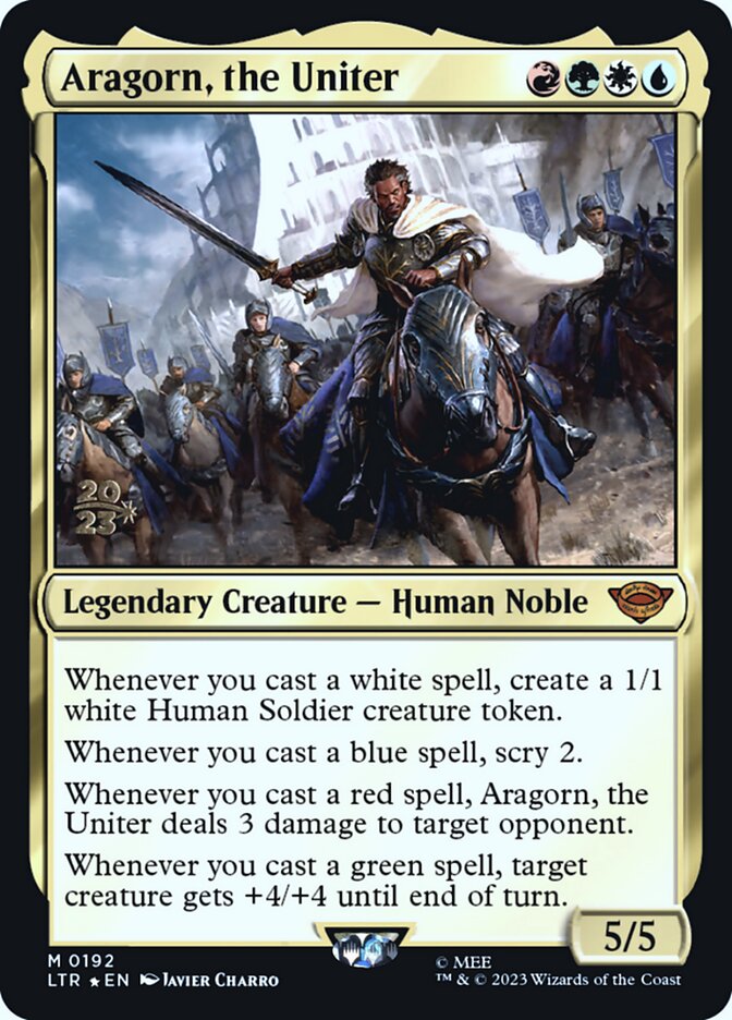 Magic the Gathering Card - Aragorn, the Uniter - MTG Circle