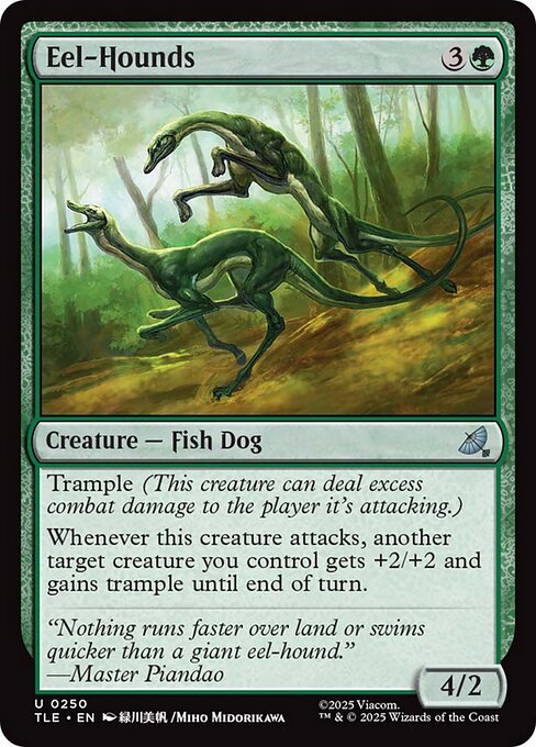 Magic the Gathering Card - Eel-Hounds - MTG Circle