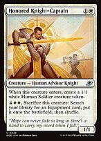 Magic the Gathering Card - Honored Knight-Captain - MTG Circle