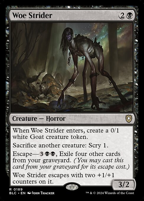 Magic the Gathering Card - Woe Strider - MTG Circle