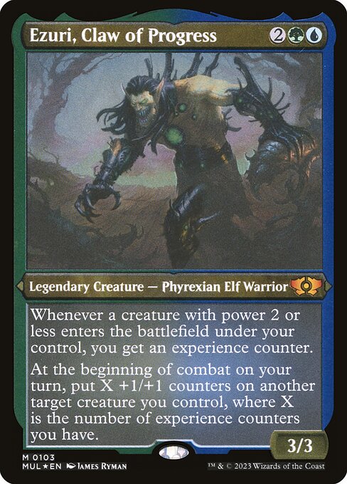 Magic the Gathering Card - Ezuri, Claw of Progress - MTG Circle