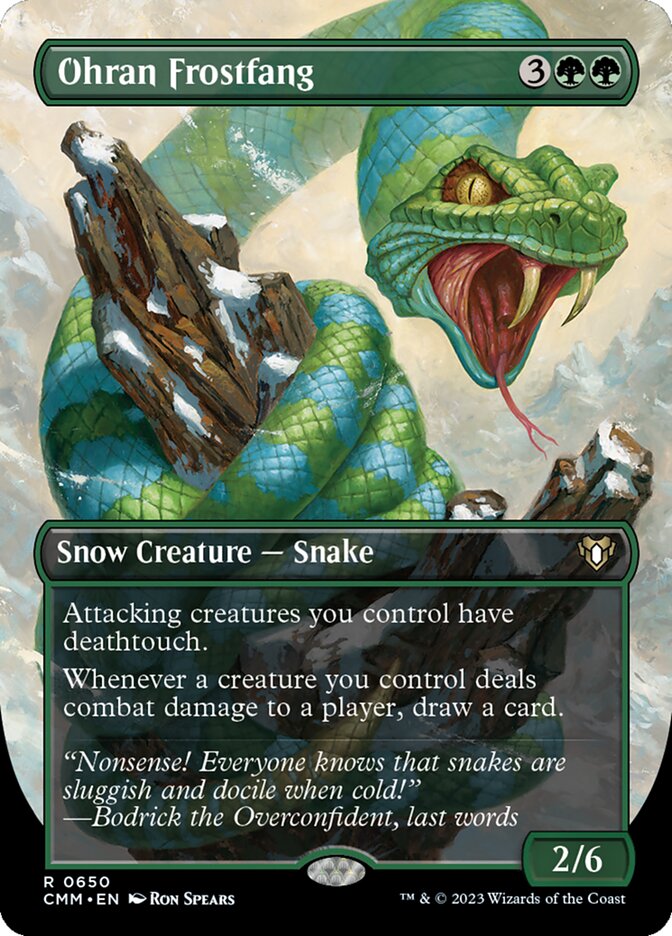 Magic the Gathering Card - Ohran Frostfang - MTG Circle