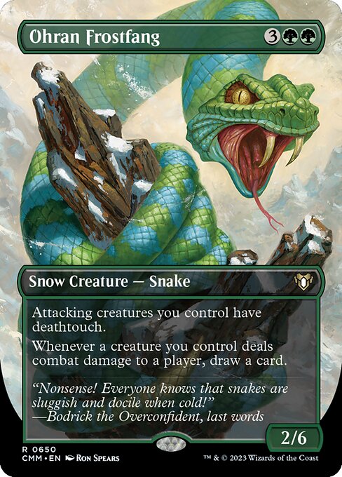 Magic the Gathering Card - Ohran Frostfang - MTG Circle