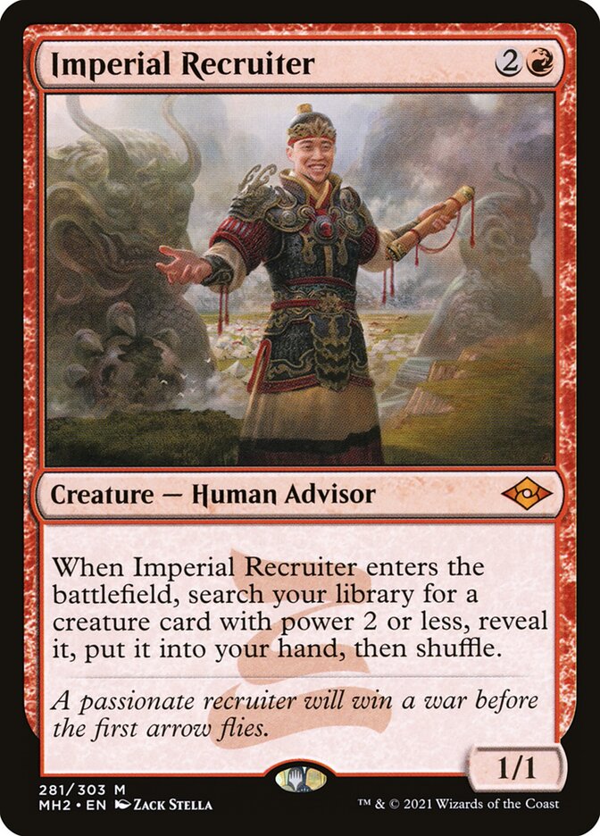 Magic the Gathering Card - Imperial Recruiter - MTG Circle