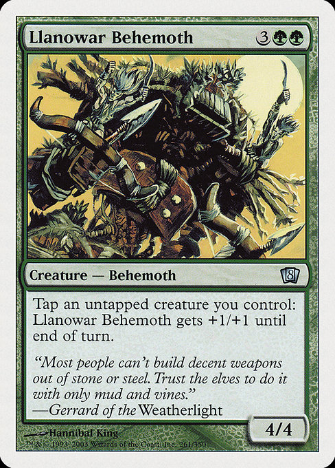 Magic the Gathering Card - Llanowar Behemoth - MTG Circle
