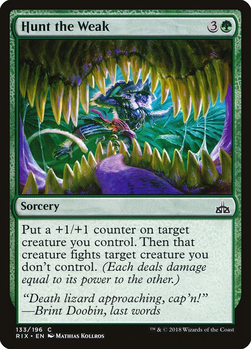 Magic the Gathering Card - Hunt the Weak - MTG Circle