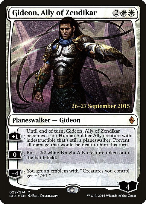 Magic the Gathering Card - Gideon, Ally of Zendikar - MTG Circle