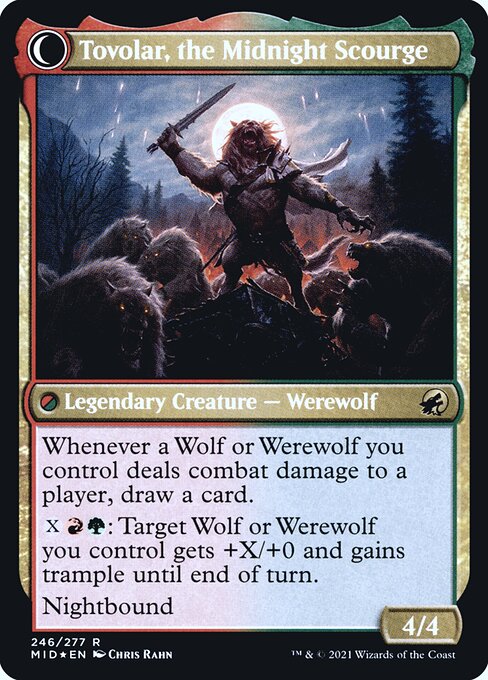 Magic the Gathering Card - Tovolar, the Midnight Scourge - MTG Circle