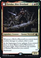 Magic the Gathering Card - Tovolar, Dire Overlord // Tovolar, the Midnight Scourge - MTG Circle