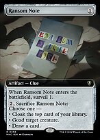 Magic the Gathering Card - Ransom Note - MTG Circle