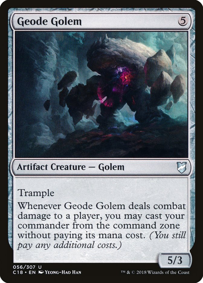 Magic the Gathering Card - Geode Golem - MTG Circle