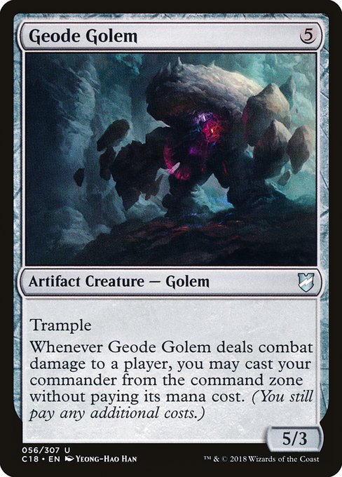 Magic the Gathering Card - Geode Golem - MTG Circle