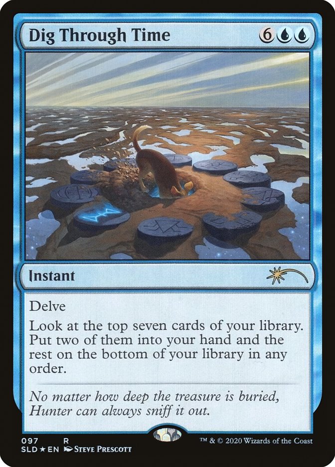 Magic the Gathering Card - Dig Through Time - MTG Circle