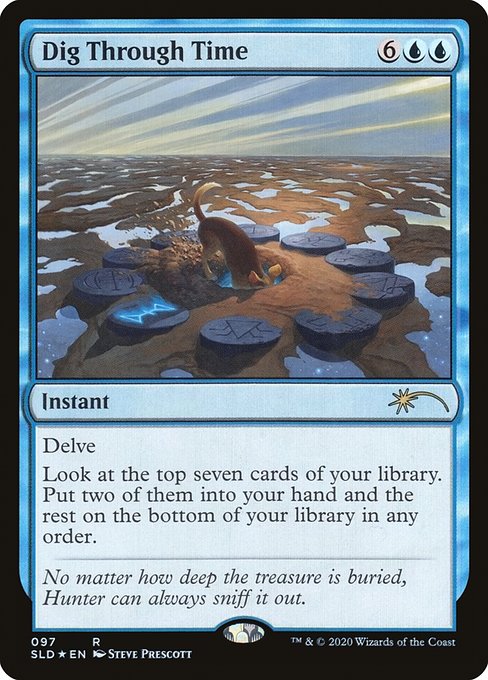 Magic the Gathering Card - Dig Through Time - MTG Circle