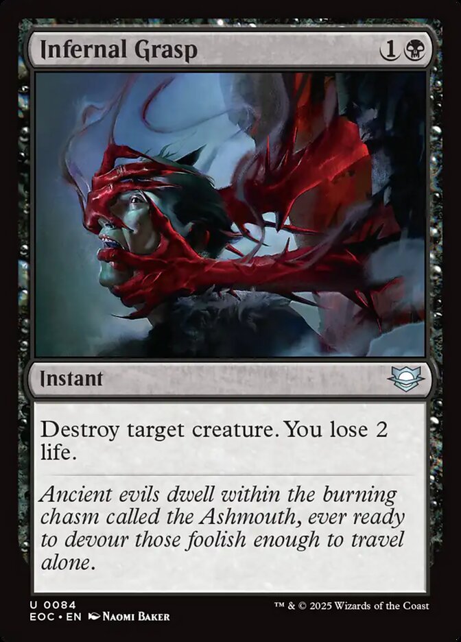 Magic the Gathering Card - Infernal Grasp - MTG Circle