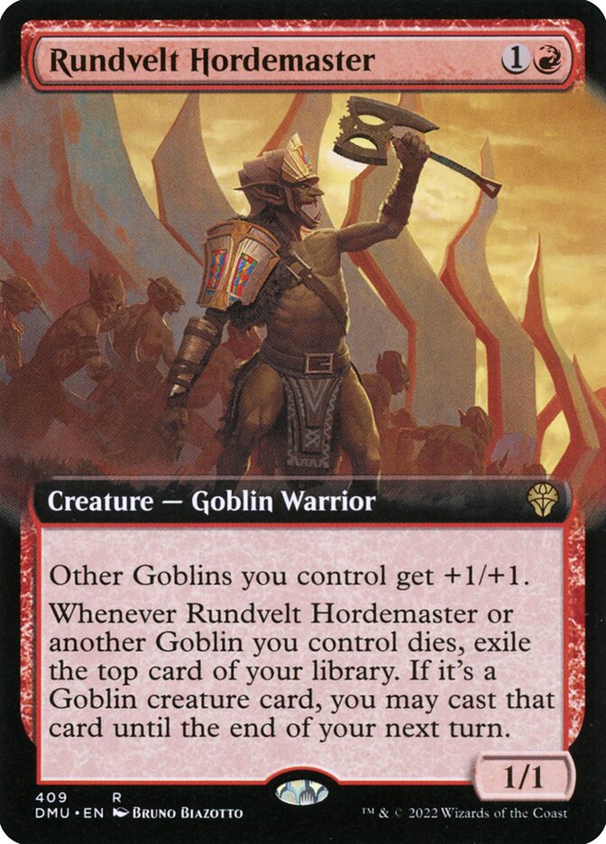 Magic the Gathering Card - Rundvelt Hordemaster - MTG Circle