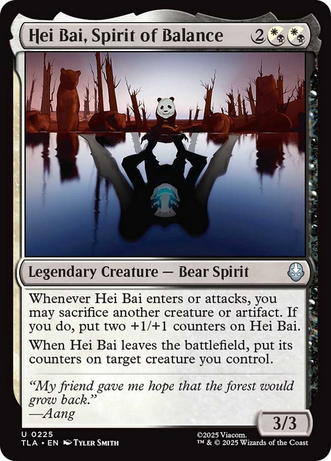 Magic the Gathering Card - Hei Bai, Spirit of Balance - MTG Circle