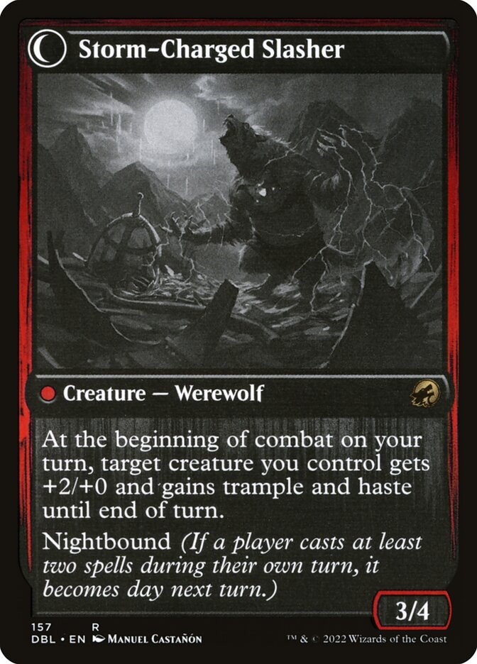 Magic the Gathering Card - Storm-Charged Slasher - MTG Circle