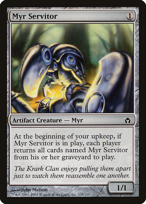 Magic the Gathering Card - Myr Servitor - MTG Circle