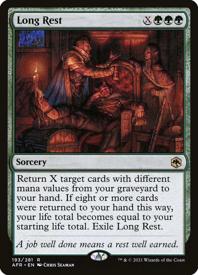 Magic the Gathering Card - Long Rest - MTG Circle