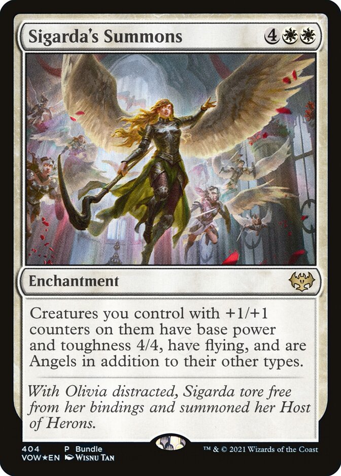 Magic the Gathering Card - Sigarda's Summons - MTG Circle