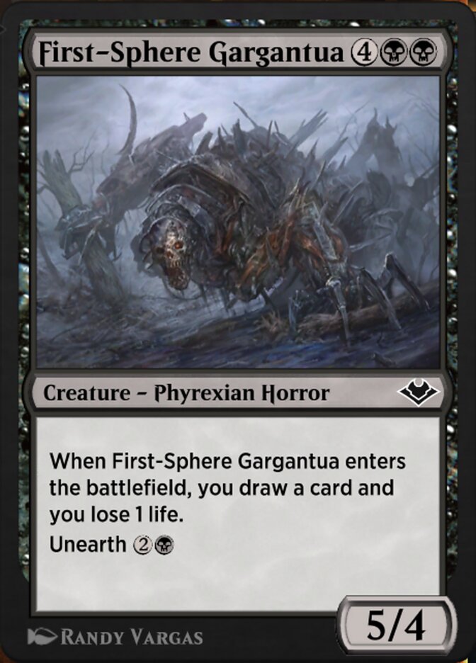Magic the Gathering Card - First-Sphere Gargantua - MTG Circle