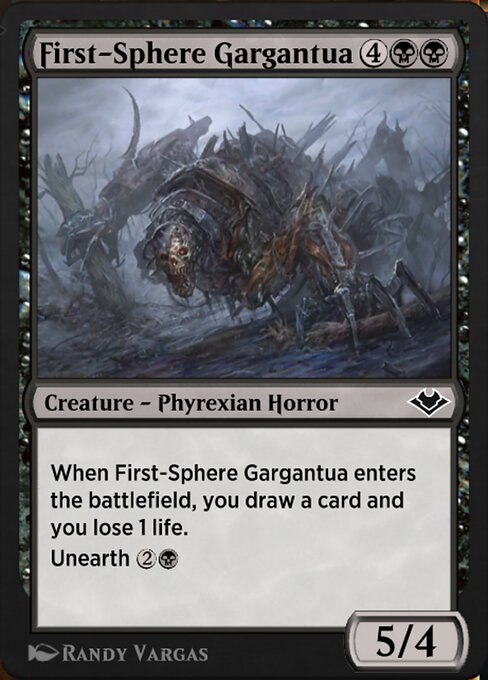 Magic the Gathering Card - First-Sphere Gargantua - MTG Circle