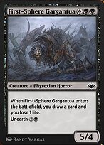 Magic the Gathering Card - First-Sphere Gargantua - MTG Circle