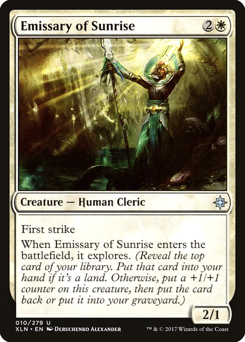 Magic the Gathering Card - Emissary of Sunrise - MTG Circle