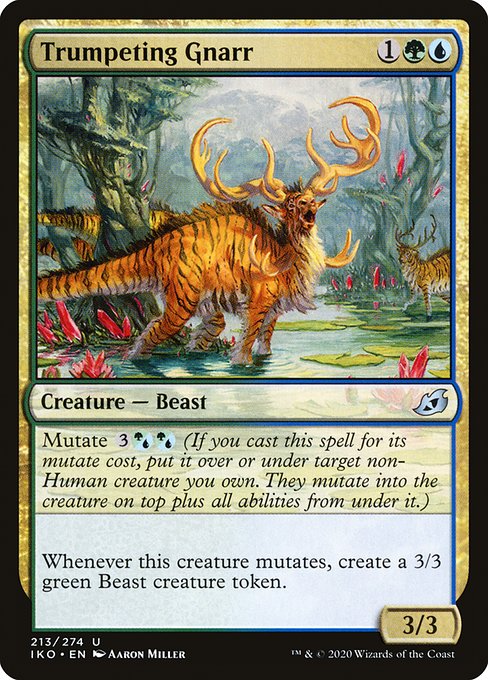 Magic the Gathering Card - Trumpeting Gnarr - MTG Circle