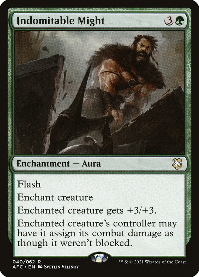 Magic the Gathering Card - Indomitable Might - MTG Circle