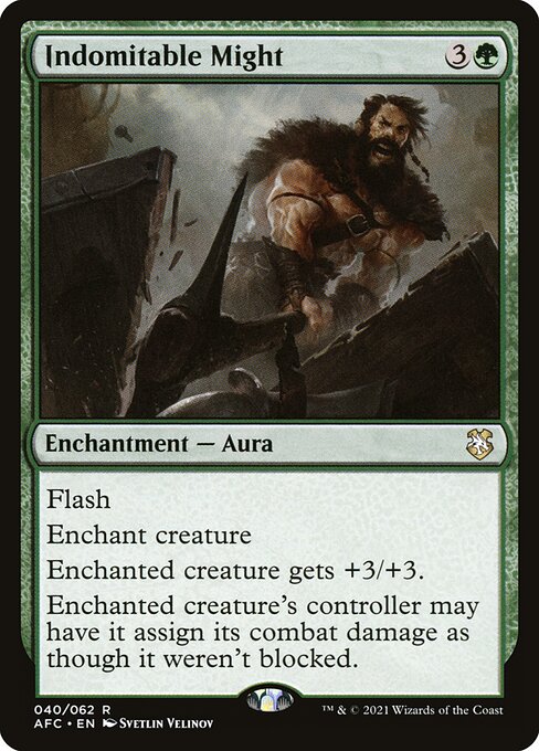 Magic the Gathering Card - Indomitable Might - MTG Circle