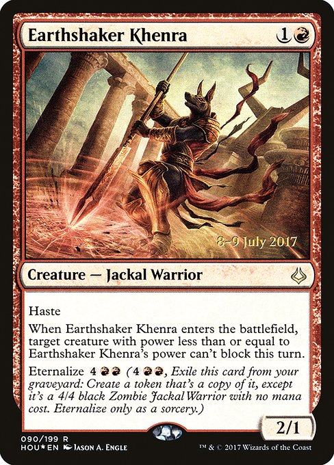 Magic the Gathering Card - Earthshaker Khenra - MTG Circle