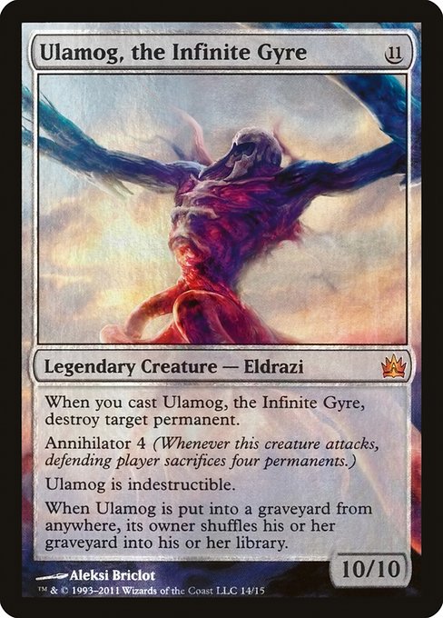 Magic the Gathering Card - Ulamog, the Infinite Gyre - MTG Circle
