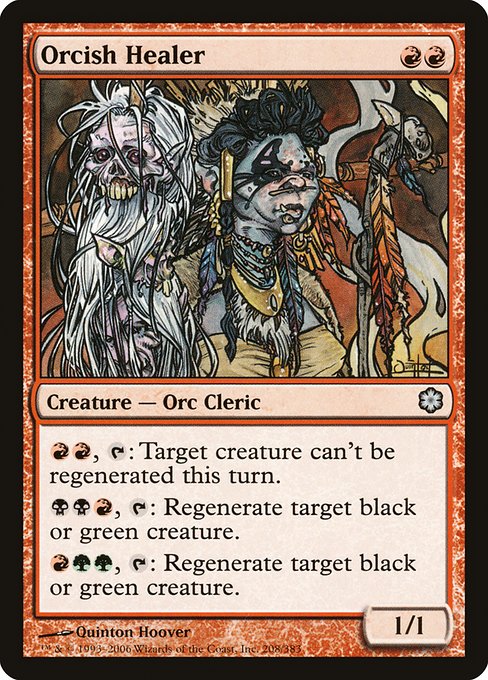 Magic the Gathering Card - Orcish Healer - MTG Circle