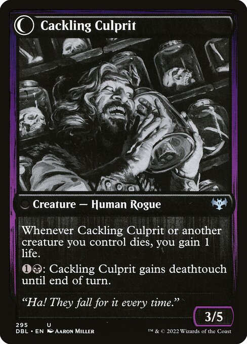 Magic the Gathering Card - Cackling Culprit - MTG Circle