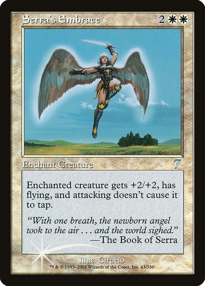 Magic the Gathering Card - Serra's Embrace - MTG Circle