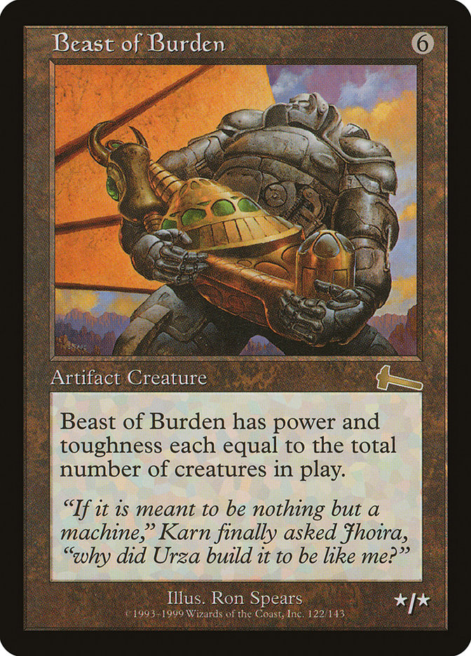 Magic the Gathering Card - Beast of Burden - MTG Circle