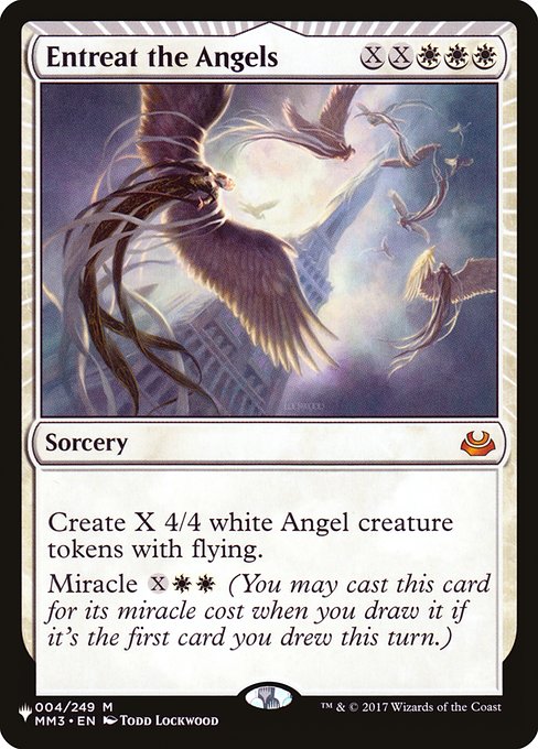 Magic the Gathering Card - Entreat the Angels - MTG Circle