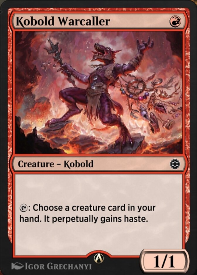 Magic the Gathering Card - Kobold Warcaller - MTG Circle