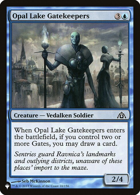 Magic the Gathering Card - Opal Lake Gatekeepers - MTG Circle