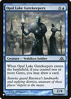 Magic the Gathering Card - Opal Lake Gatekeepers - MTG Circle