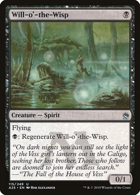 Magic the Gathering Card - Will-o'-the-Wisp - MTG Circle
