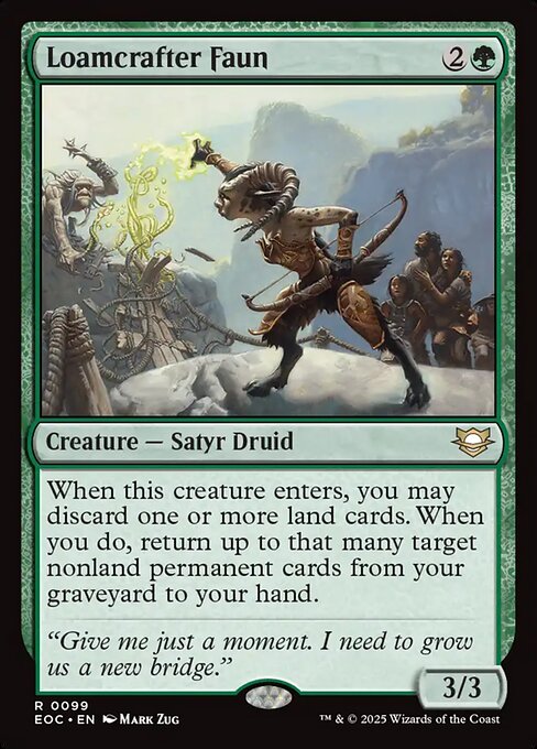 Magic the Gathering Card - Loamcrafter Faun - MTG Circle