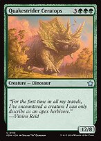 Magic the Gathering Card - Quakestrider Ceratops - MTG Circle