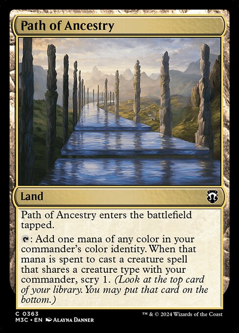 Magic the Gathering Card - Path of Ancestry - MTG Circle