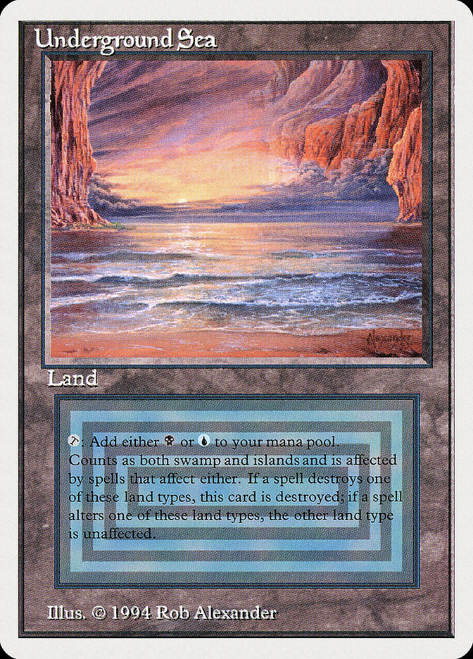 Magic the Gathering Card - Underground Sea - MTG Circle