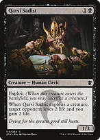 Magic the Gathering Card - Qarsi Sadist - MTG Circle